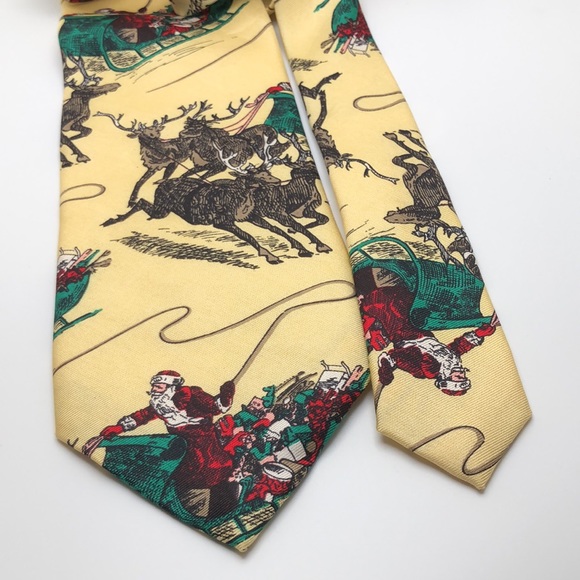 FR Ferrell Reed for J.W. Blaine’s Ltd 100% Italy Silk Tie Christmas theme. - Picture 4 of 10